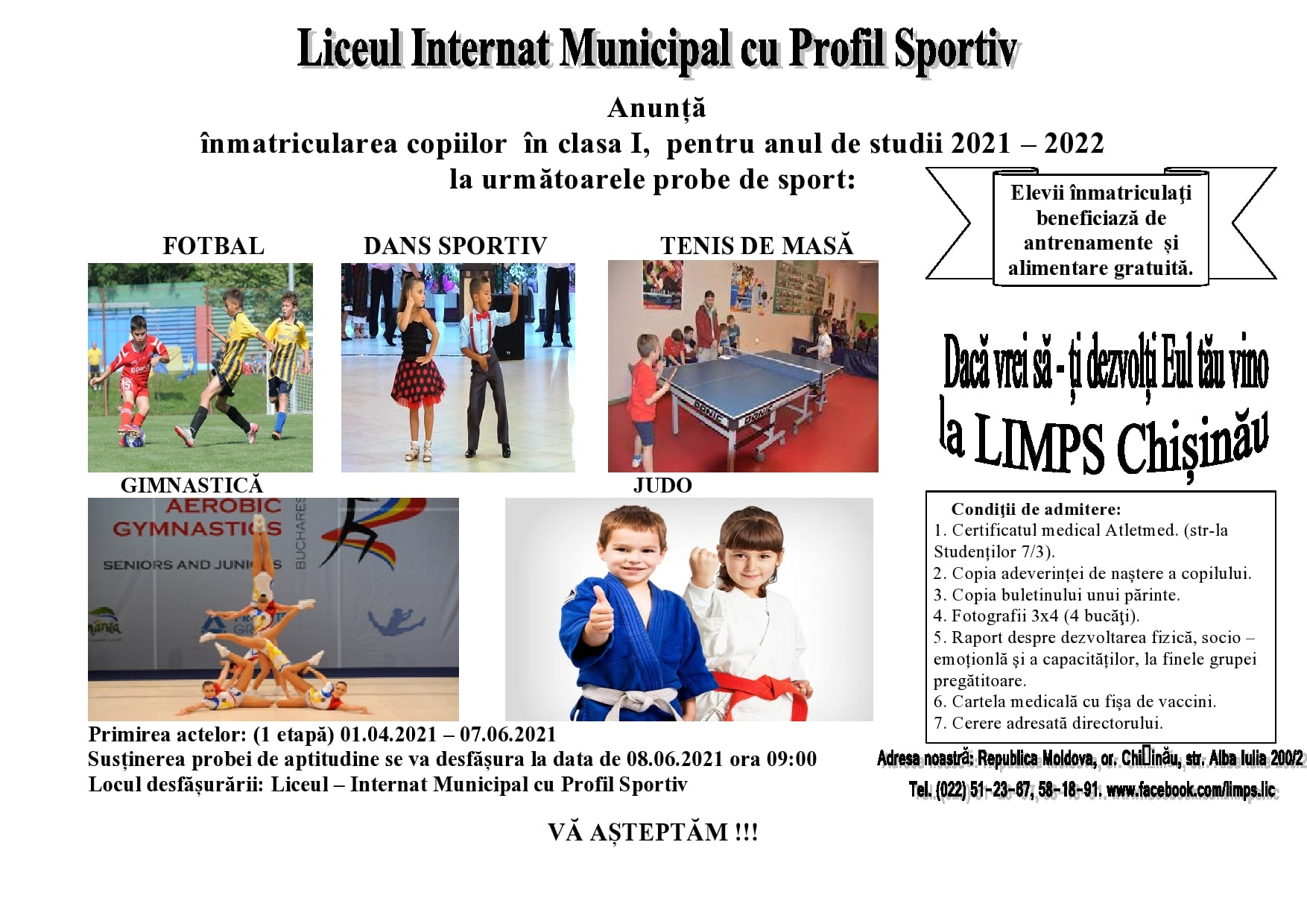 Admiterea!